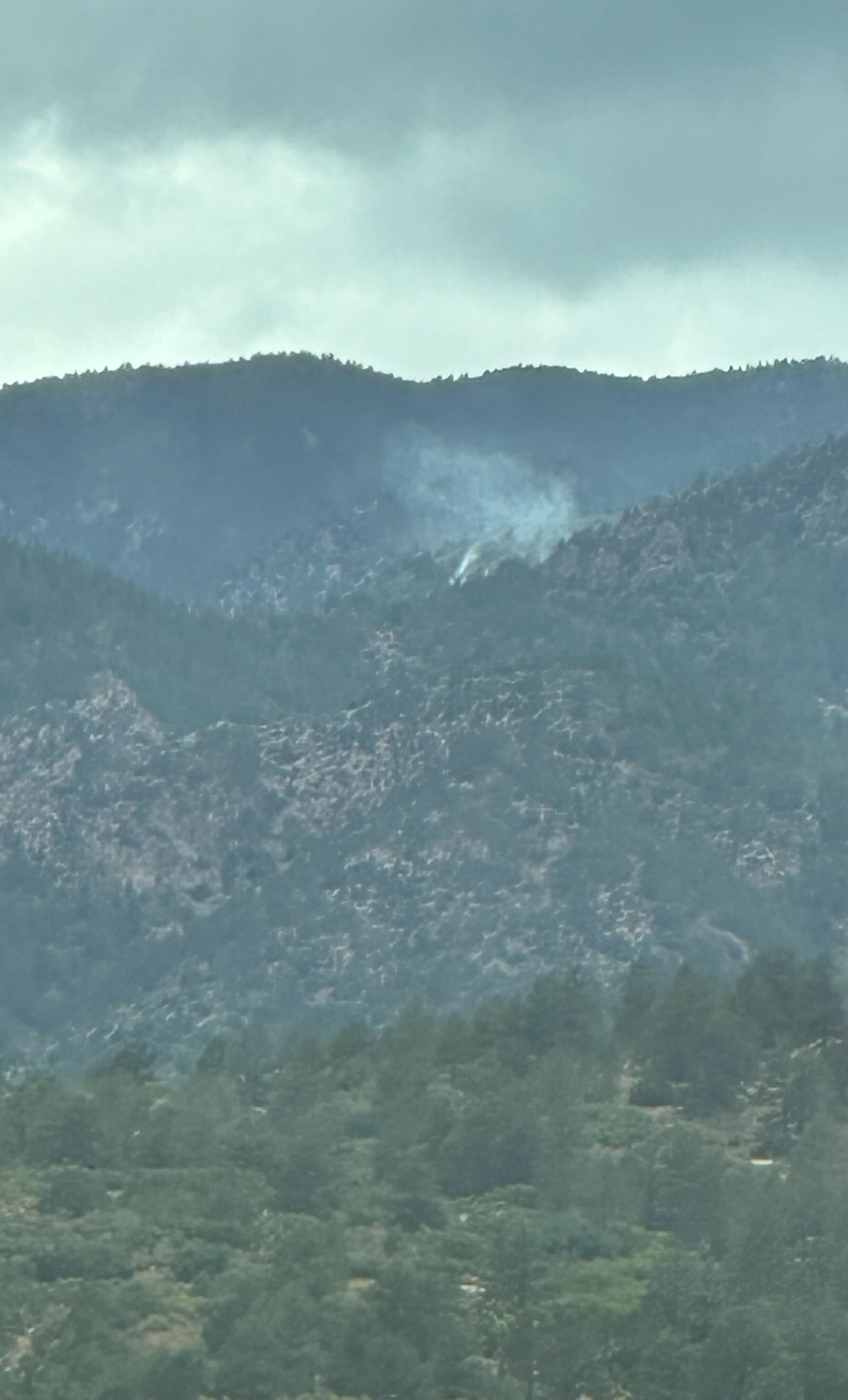 Fire South of Cheyenne Mountain