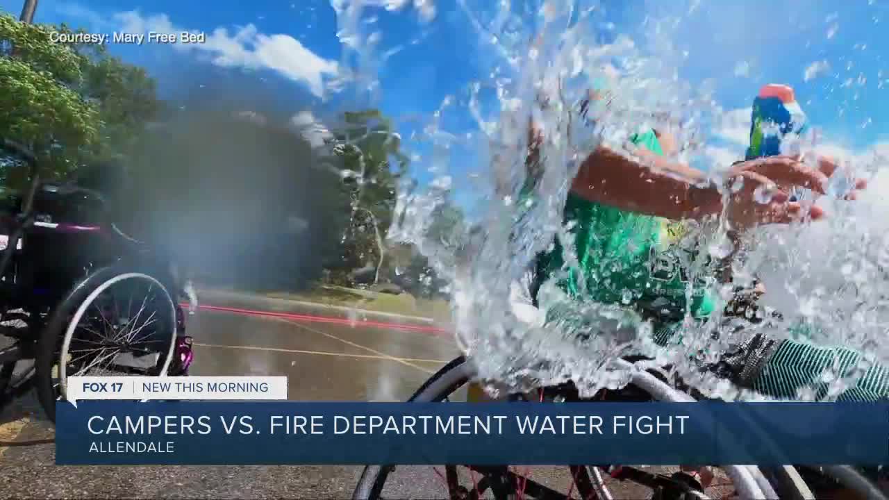 Junior Wheelchair Sports camp ends in epic water fight