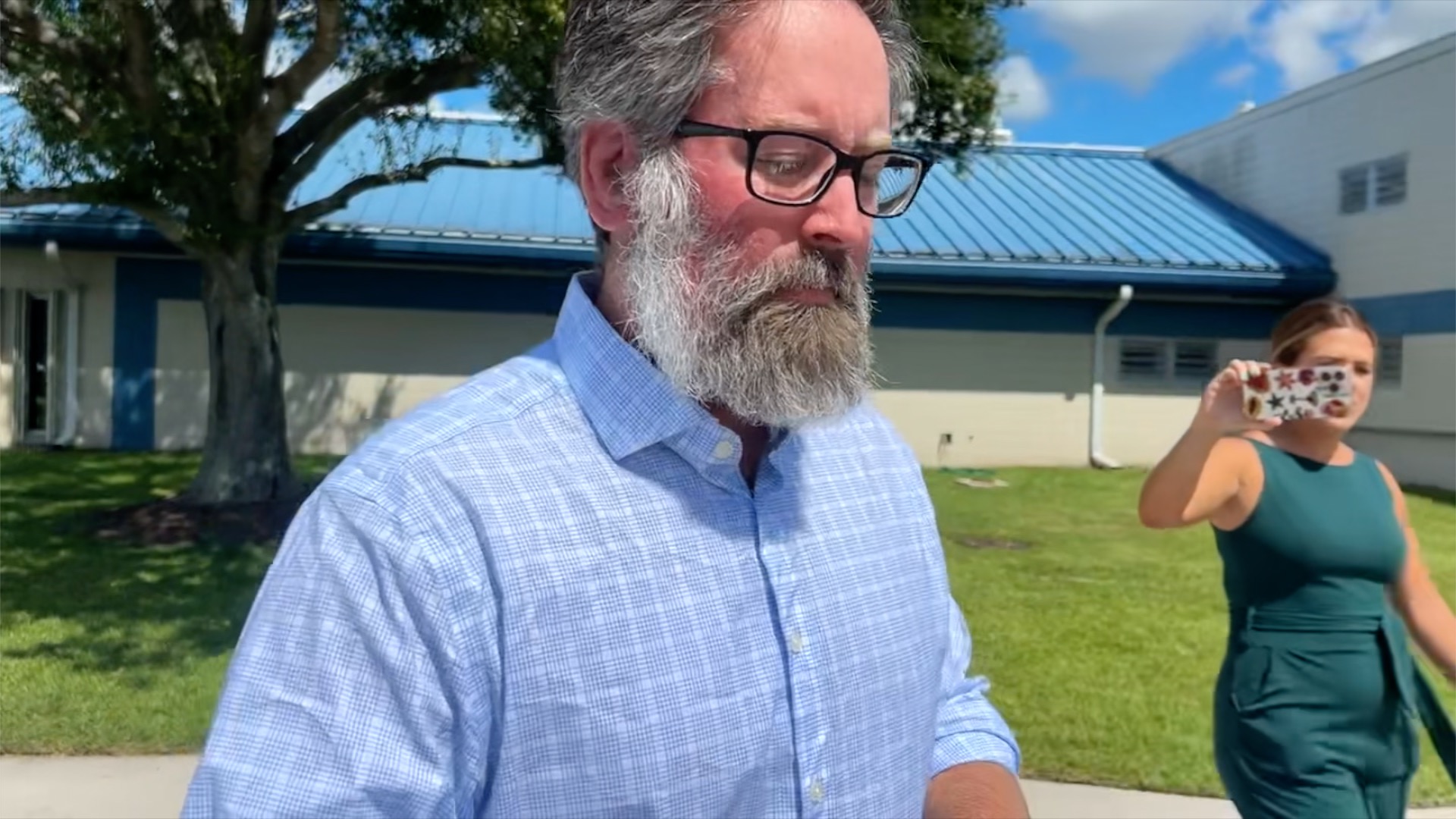 James Taylor outside jail 