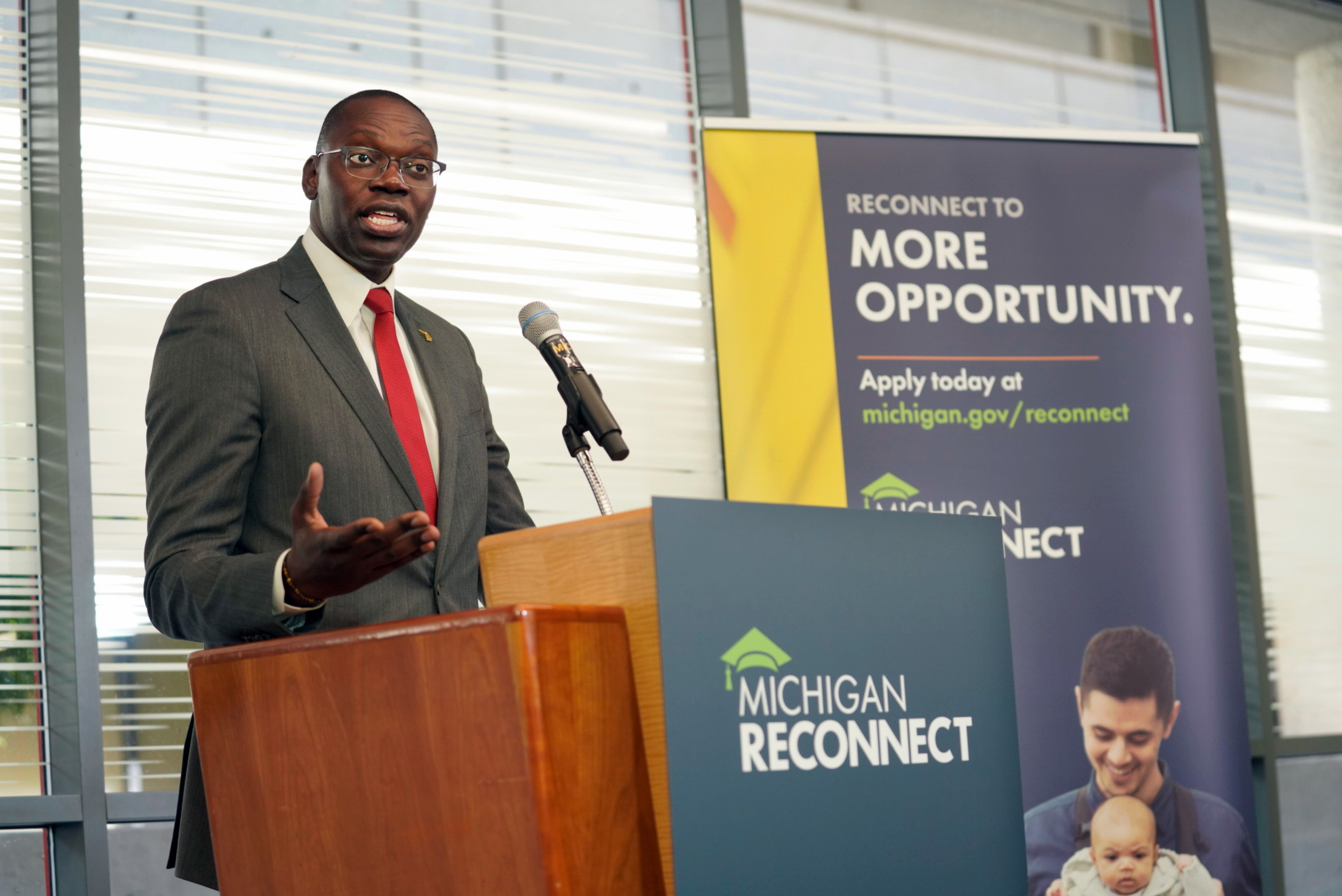 Lt. Gov. Garlin Gilchrist spotlights Michigan Reconnect expansion
