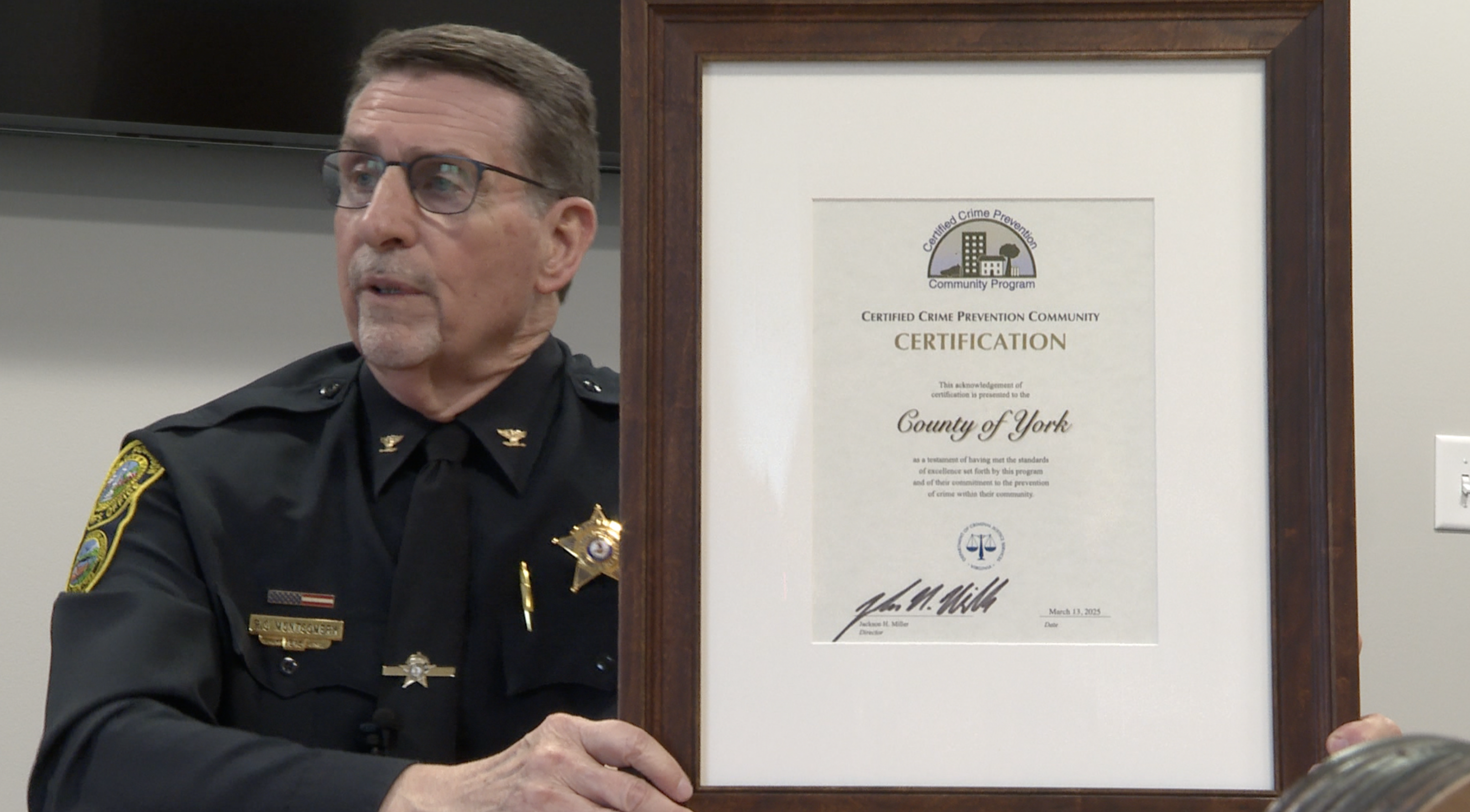 York County recognized as Certified Crime Prevention Community