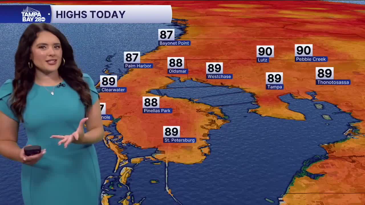 Forecast: Muggy start with an isolated PM chance