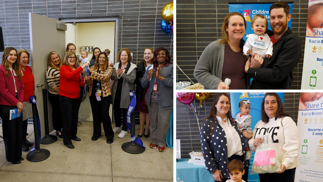 Virginia's first breast milk depot opens at Children's Hospital of Richmond at VCU
