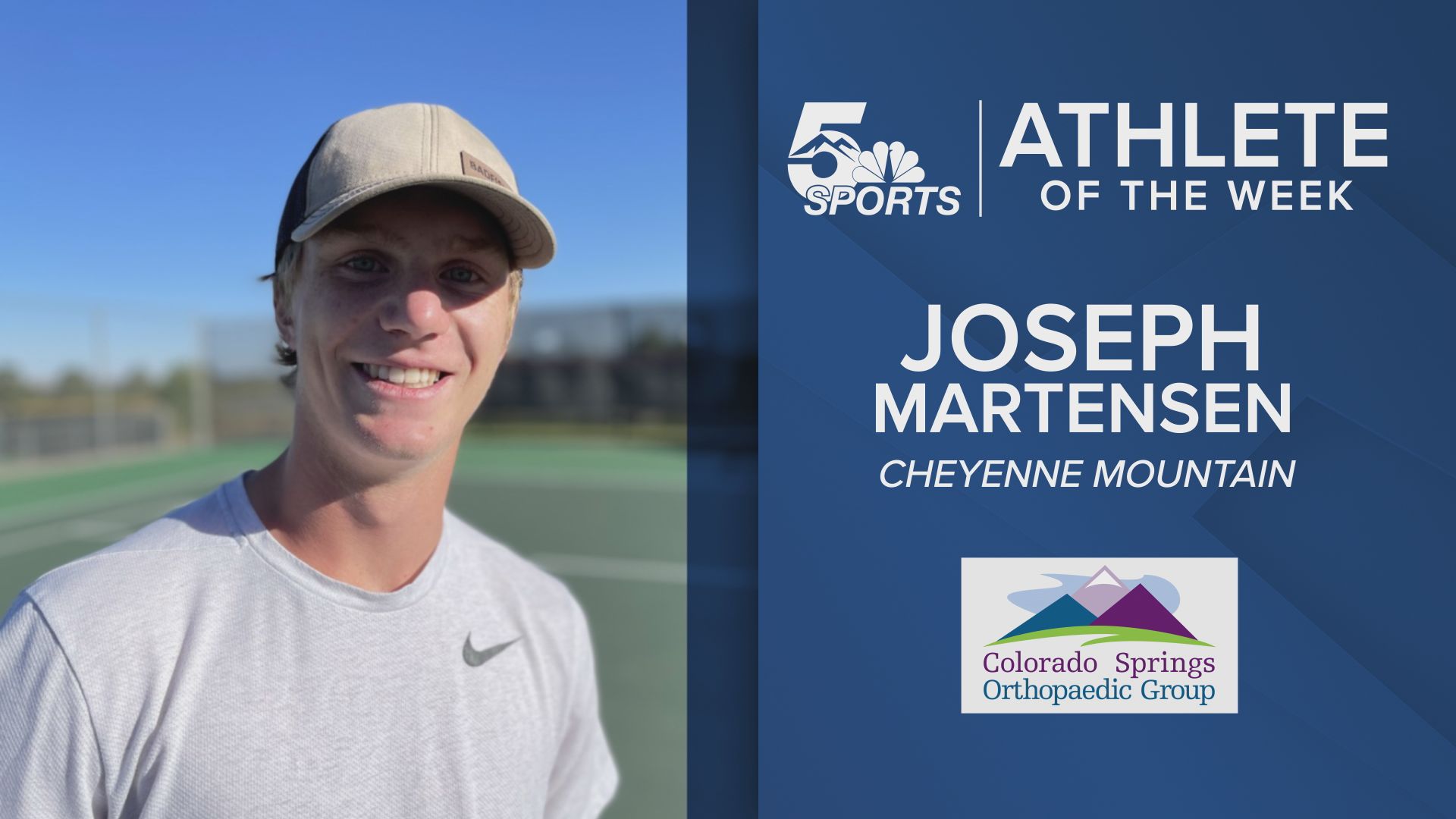 KOAA Athlete of the Week: Cheyenne Mountain's Joseph Martensen