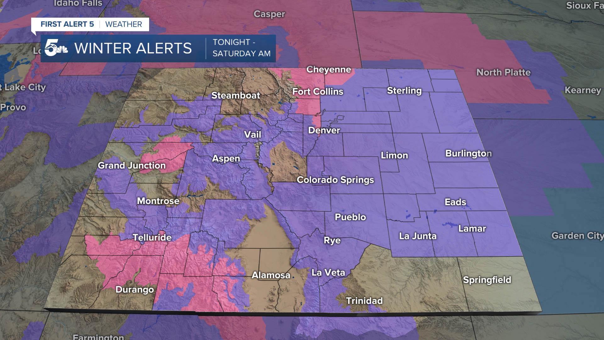 Winter Weather Advisories in Colorado 11/23/23