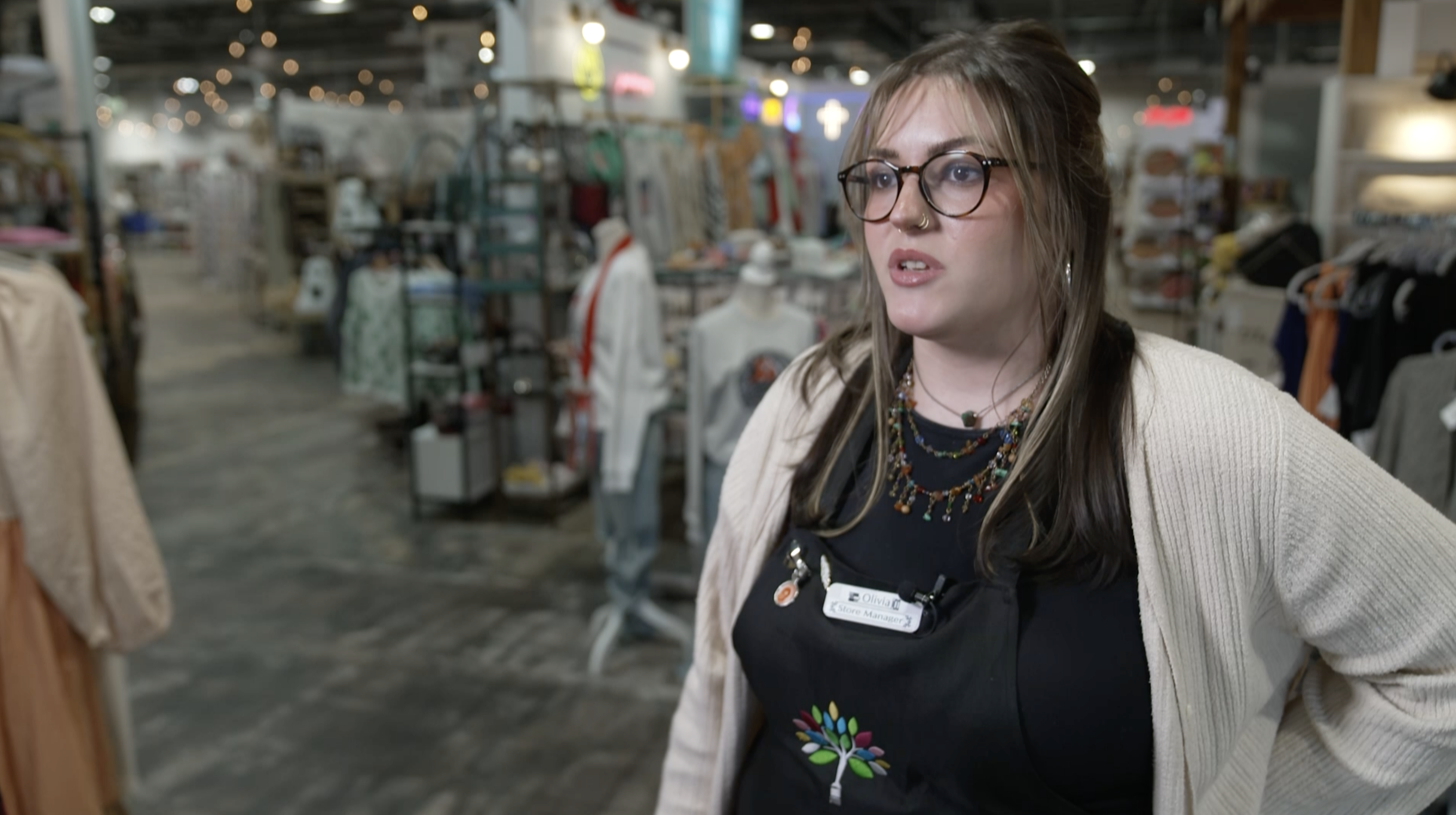 Painted Tree manager Olivia Arthur