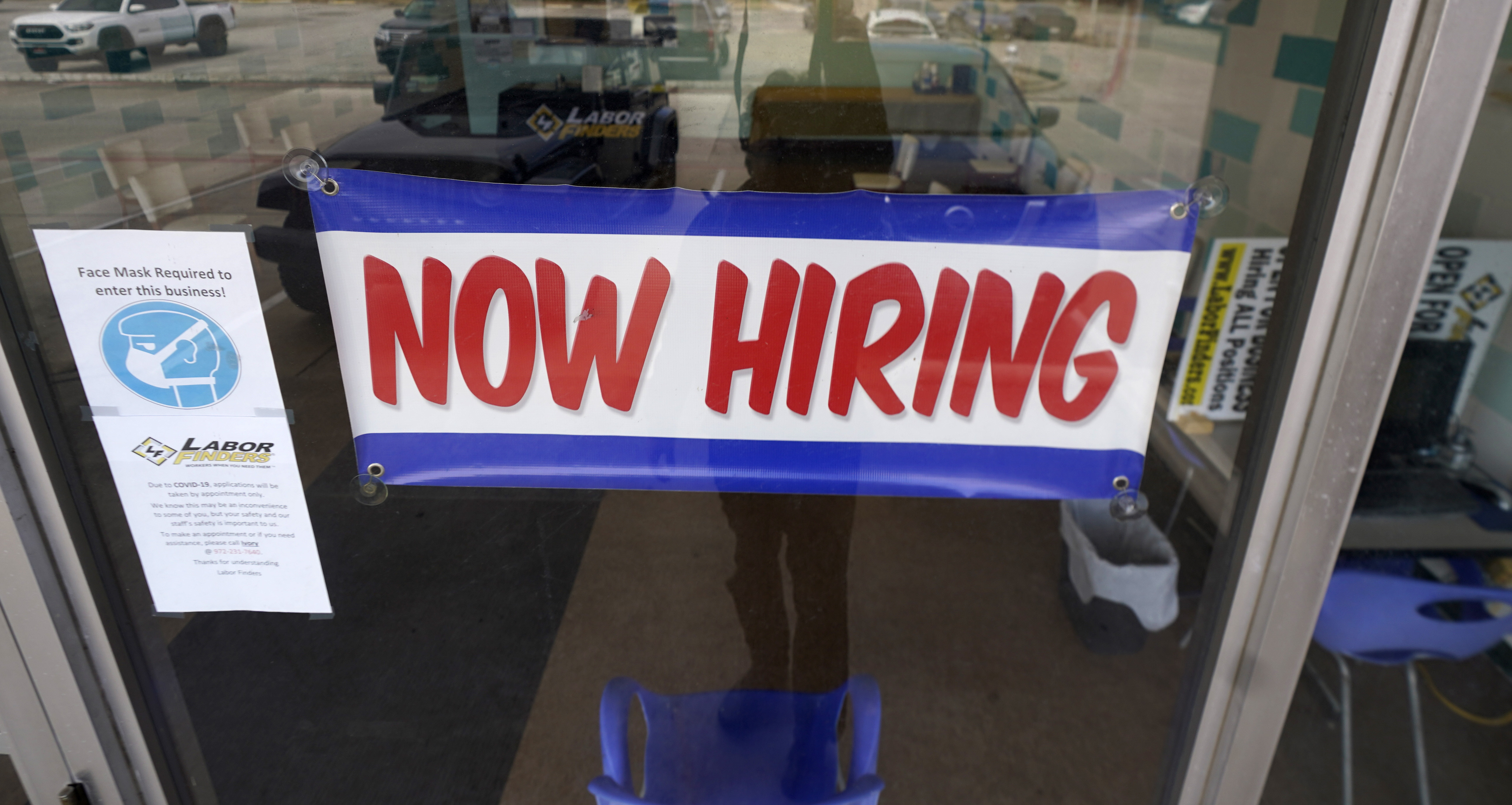  A signs lets the public know that a labor agency is hiring.