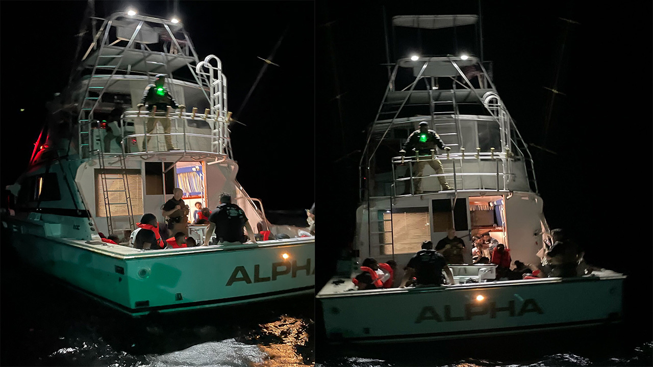 Migrants on board Alpha boat, Feb. 23, 2023