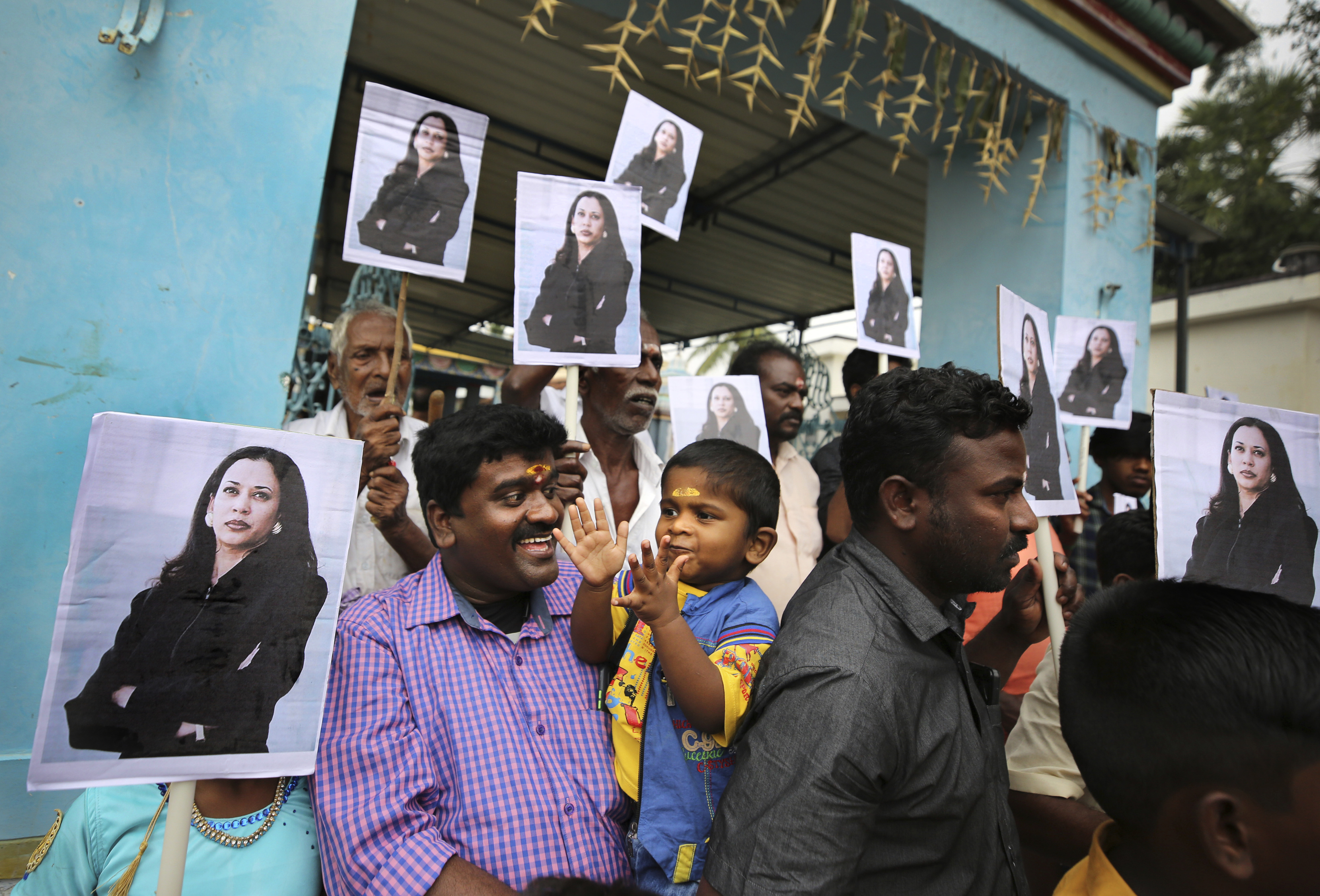 APTOPIX India Kamala Harris
