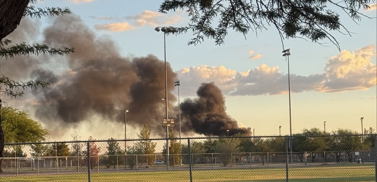 Fire near Sabino Canyon and Kolb