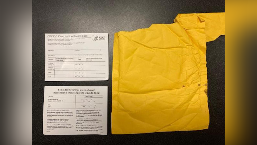 Fake covid-19 vaccine cards