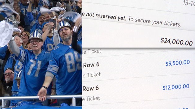 The Lions are going to the NFC Championship but can fans afford it? 