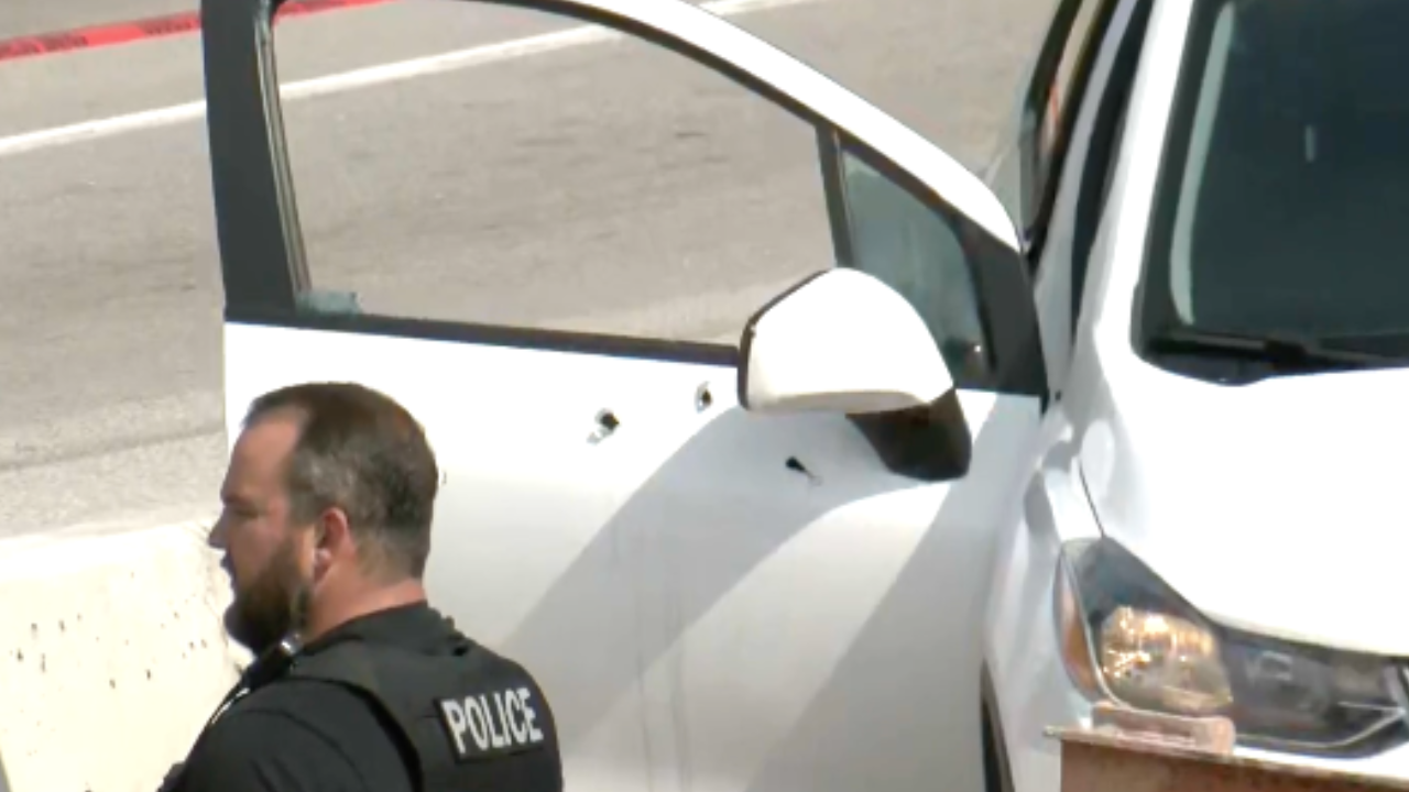 Gunshots in vehicle after police and chase