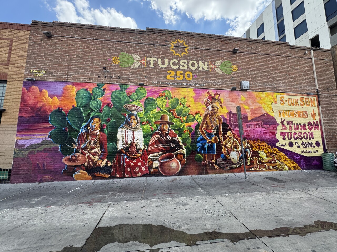 Tucson 250+ mural by Ignacio Garcia
