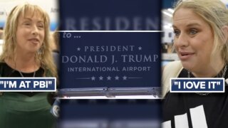 DJT Airport reactions 