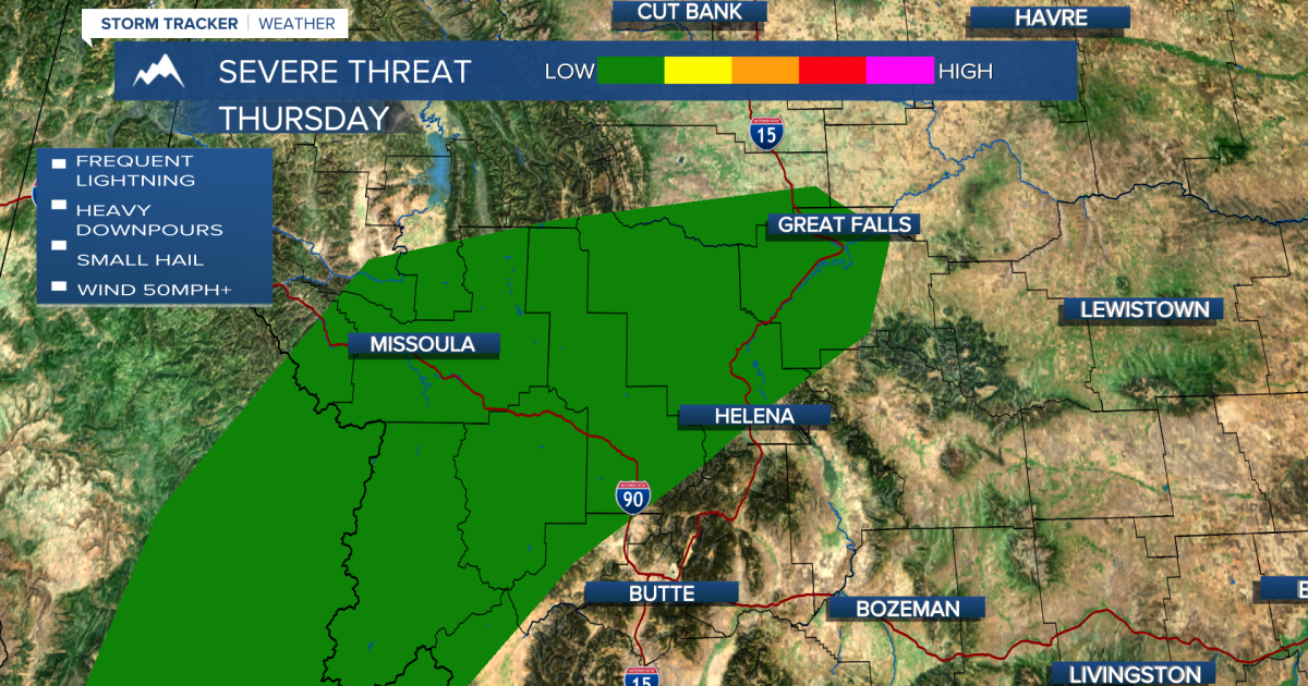 Isolated Severe Threat for Southwest Montana This Afternoon