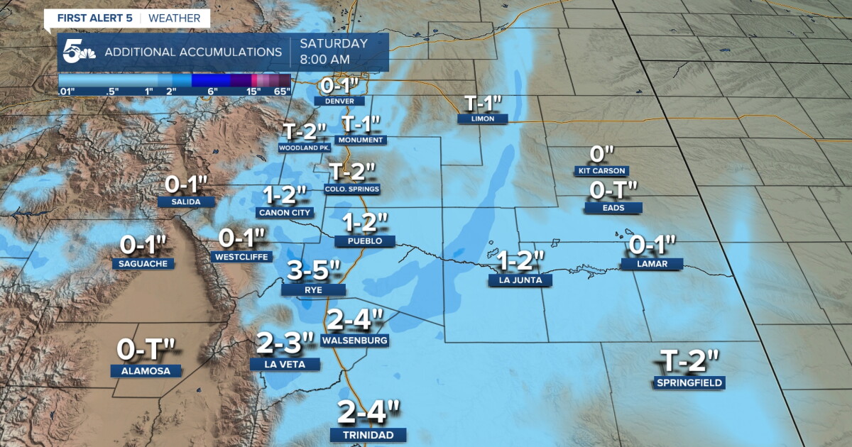 Snow showers continue Saturday with dangerous cold ahead