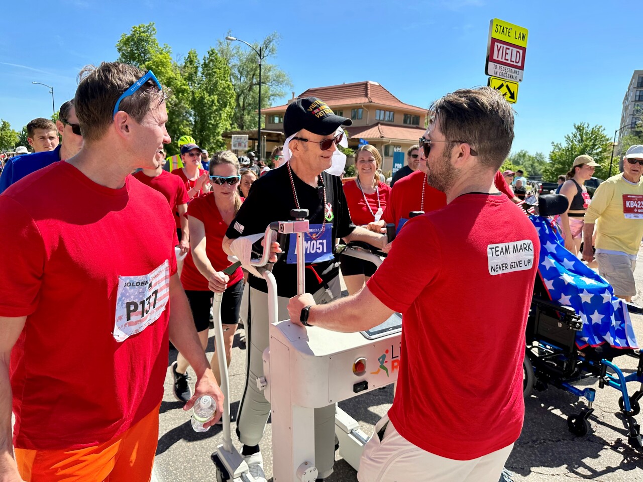 Mark Maloney participates in 2023 BOLDERBoulder