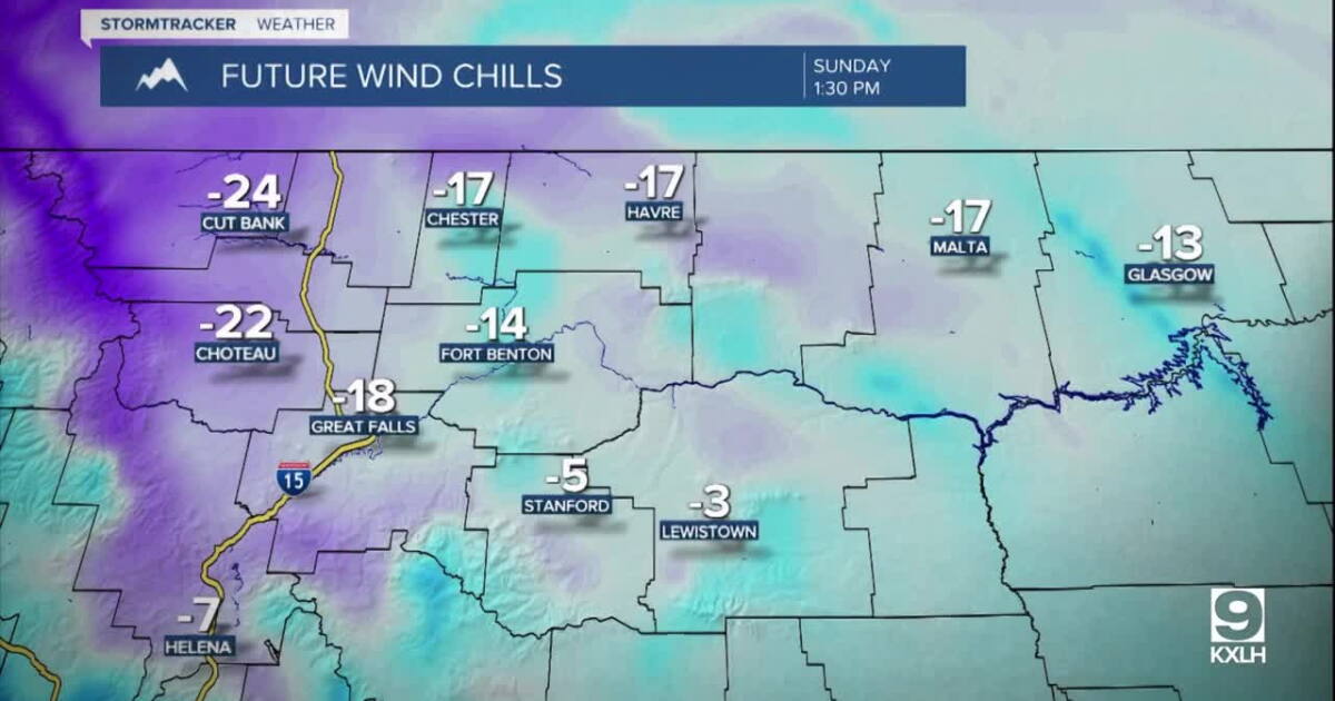 A cool Friday with scattered snow showers in Eastern Montana.