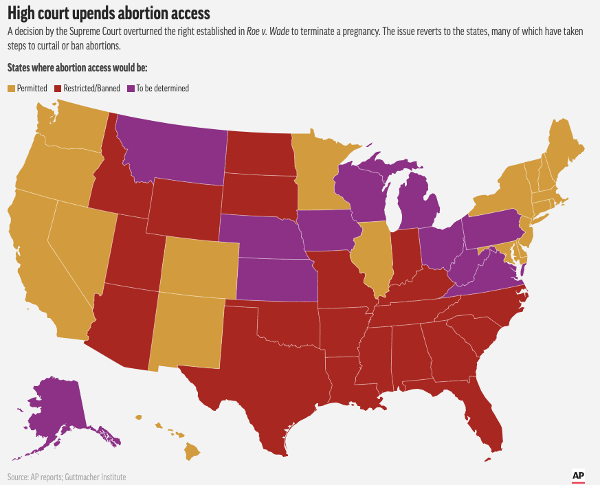 Abortion access in US_June 24 2022