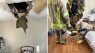 96-year-old woman's ceiling caves in after getting new AC unit