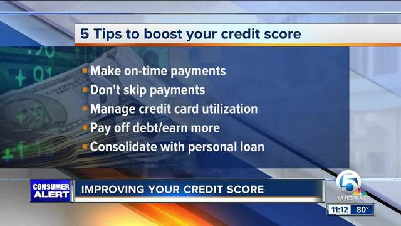 How can I improve my credit score?