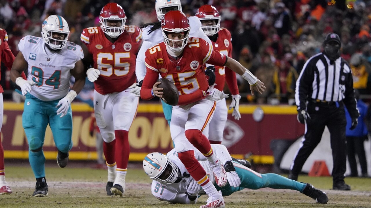 Kansas City Chiefs quarterback Patrick Mahomes.