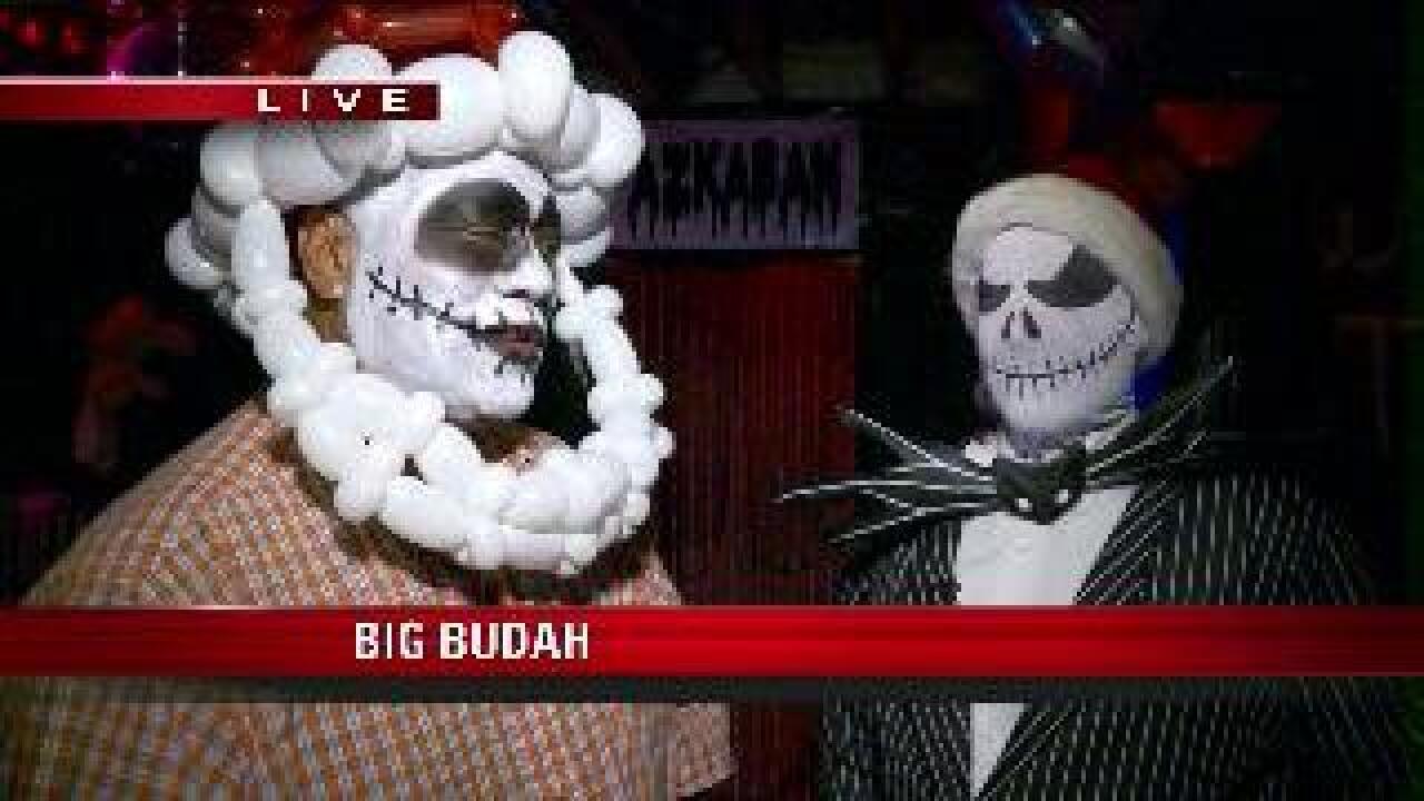 Big Budah gets a spooky makeover