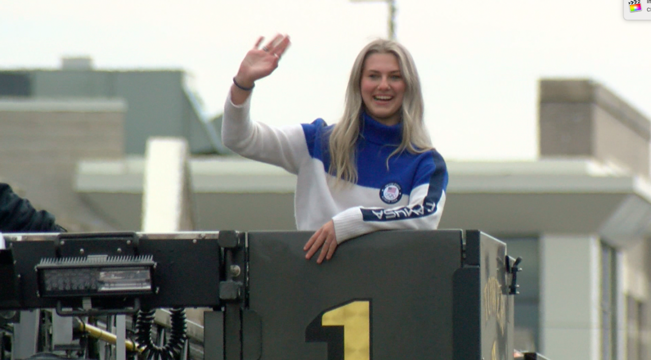 Olympian Courtney Rummel homecoming