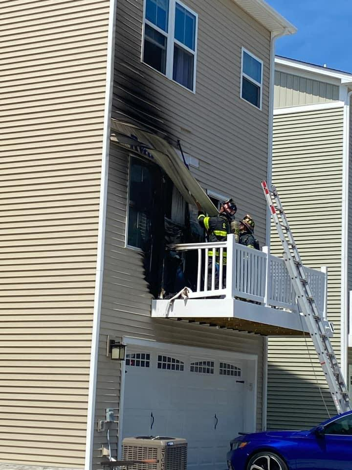 Carrollton Spring Grove Way townhouse fire (July 4)