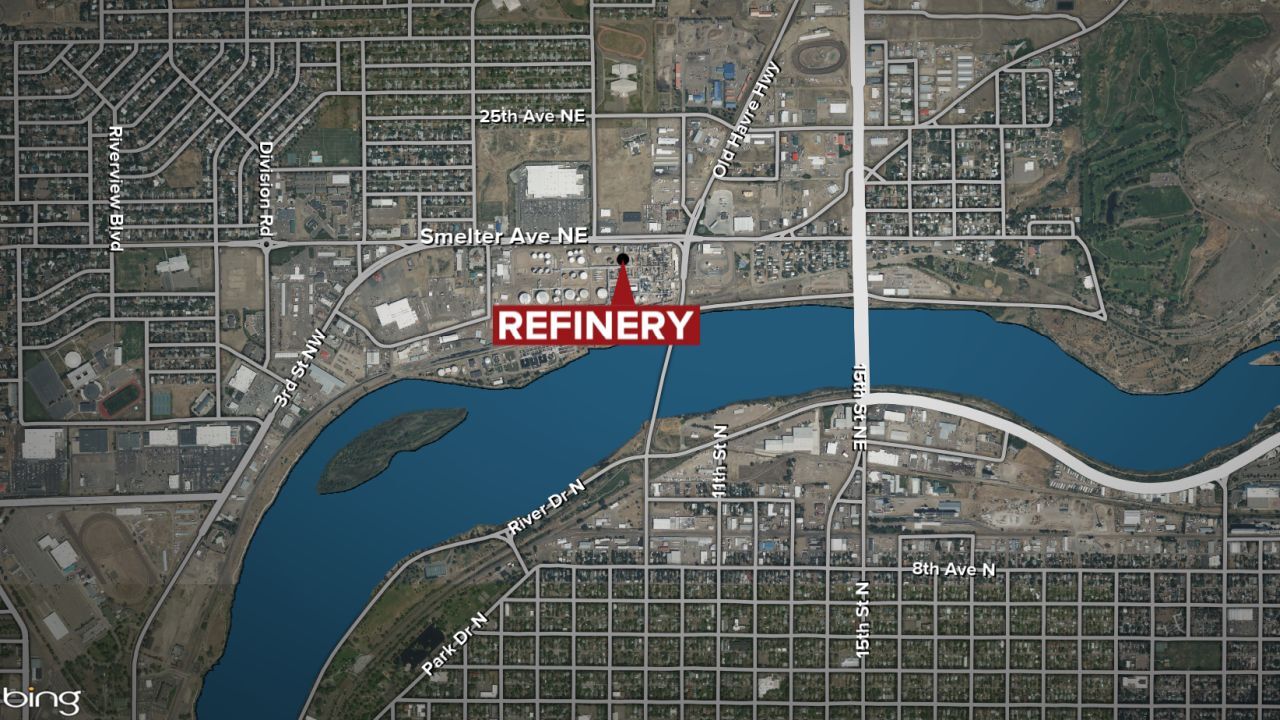 calumet refinery map