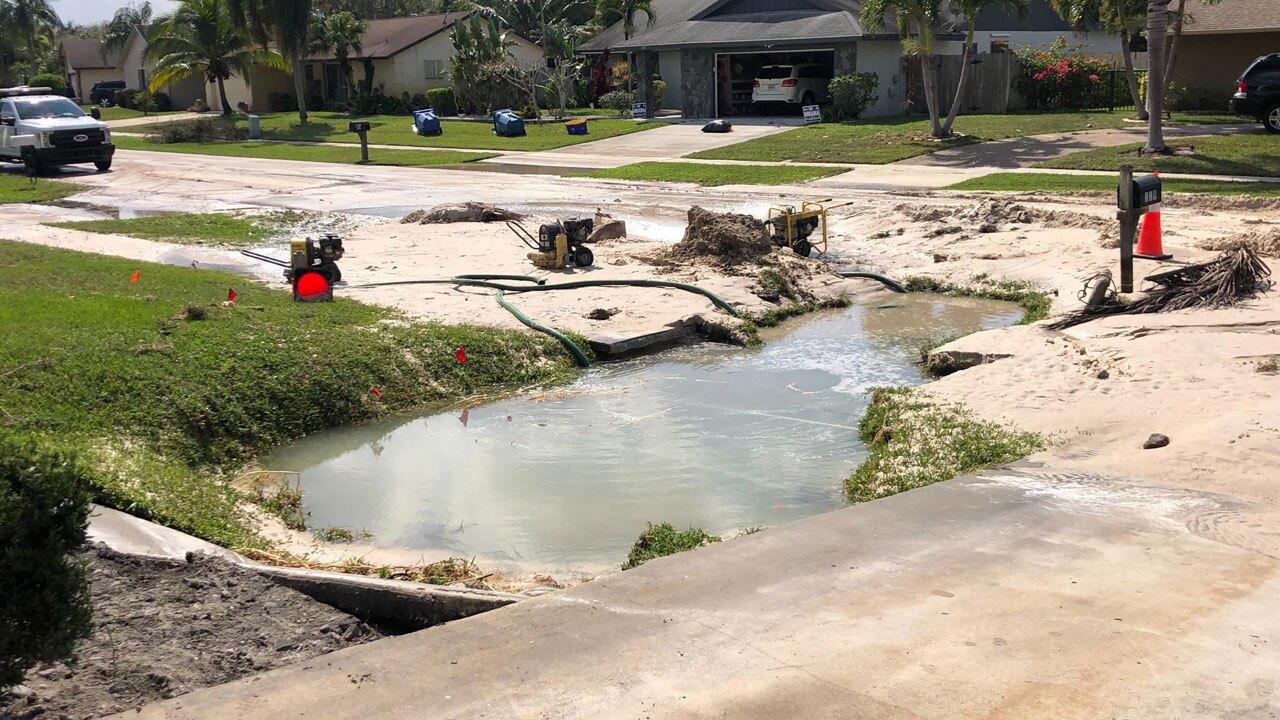 Royal Palm Palm Beach neighborhood flooding, Feb. 28, 2022