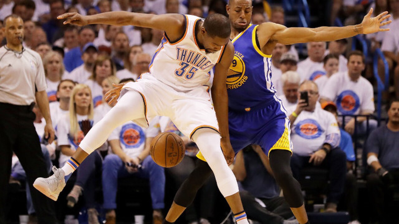 Thunder takes Warriors in Western Conf. Finals