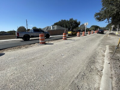 Timbergate Drive road construction switch