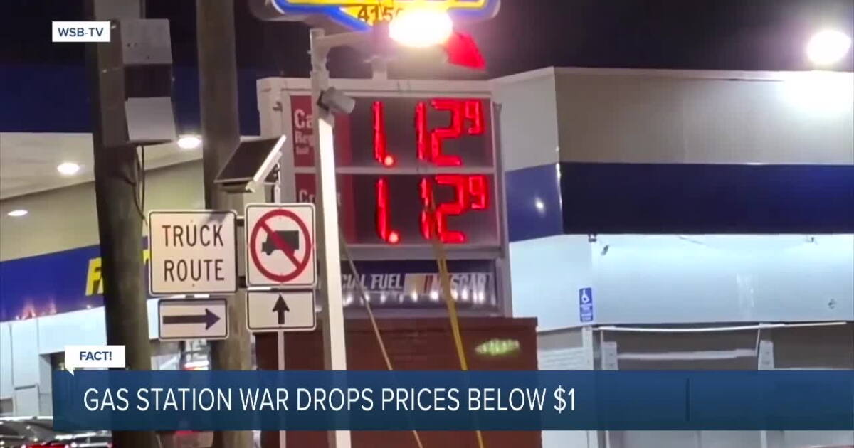 Fact or Fiction: Gas station war drops gas prices below $1 a gallon?