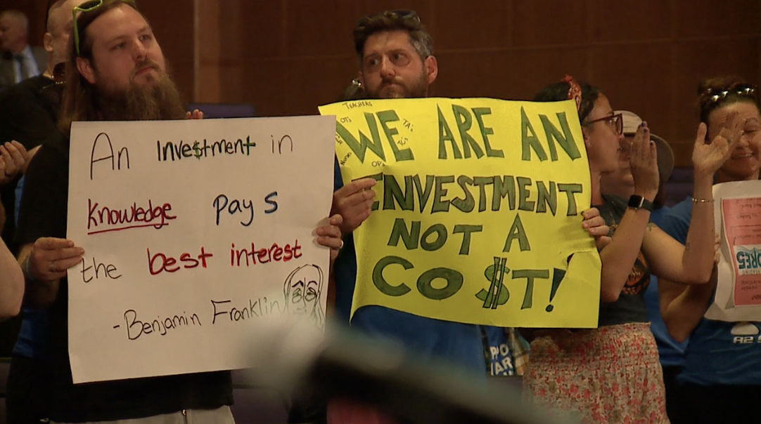 APPS staff, parents and students all attended the Special Board Meeting Monday at Pioneer High School