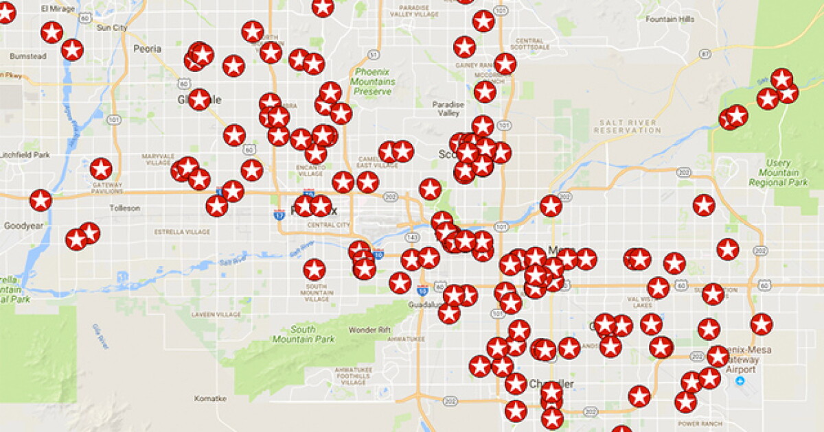 Dui Extradition Map MAP: Average weekend sees dozens of Valley DUIs