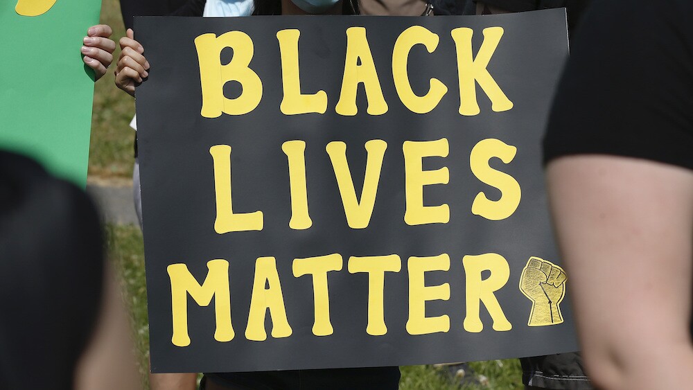 Black Lives Matter sign.