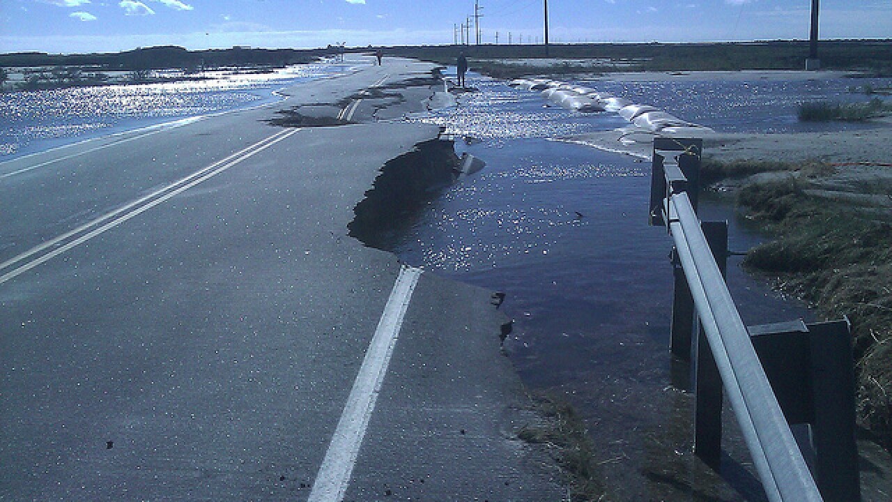 Photos: Damage along NC 12 in Dare County