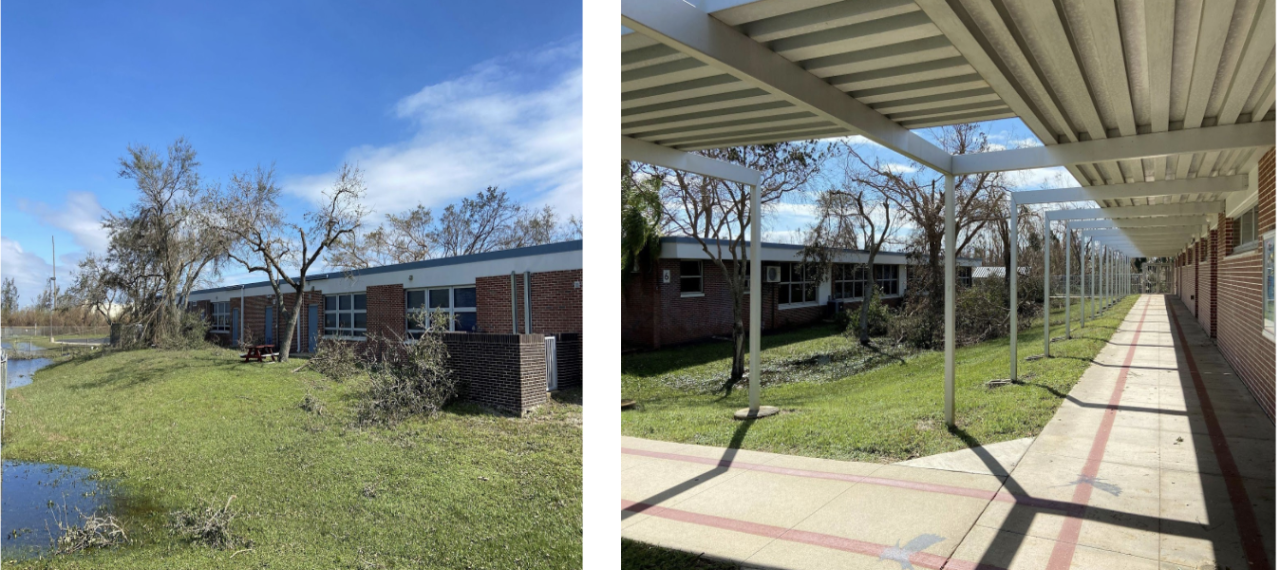 Pine Island Elementary School damage