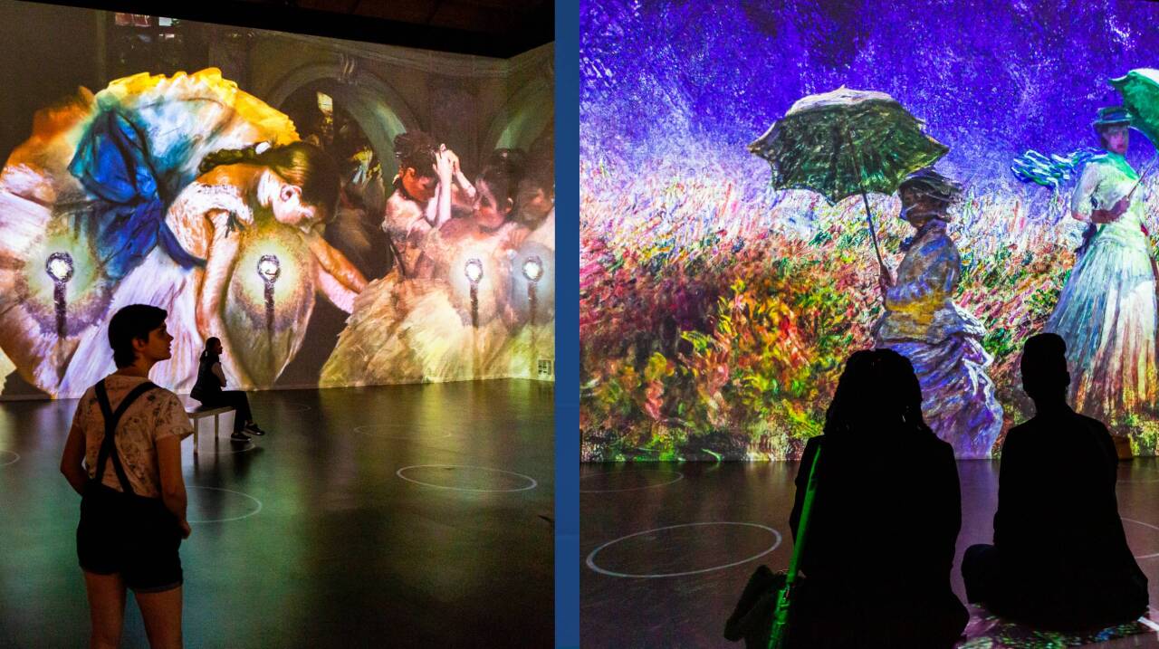 Sneak peak of the “Immersive Monet and The Impressionists”  exhibit. 