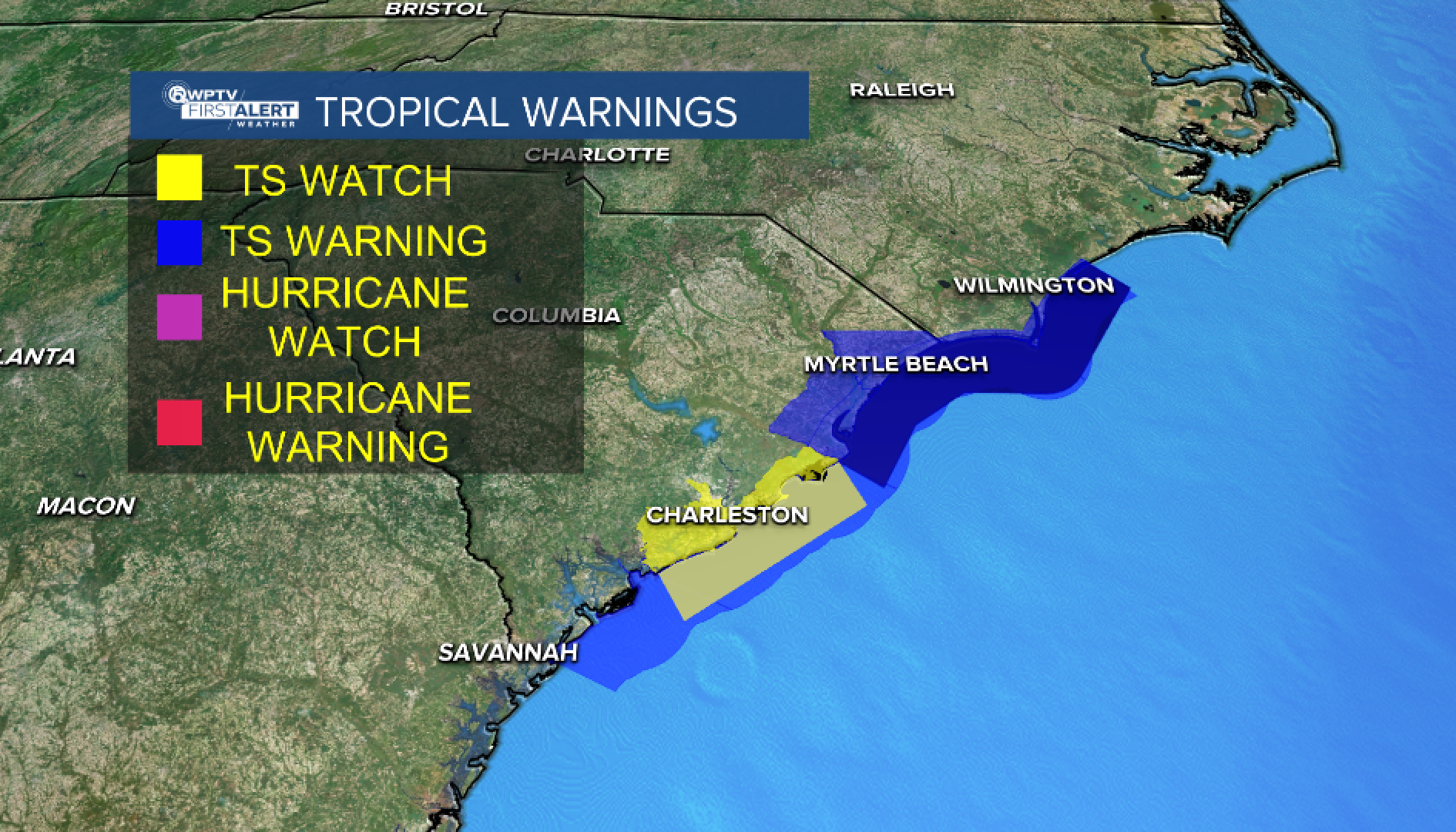 Tropical Storm Chantal to make landfall Sunday morning