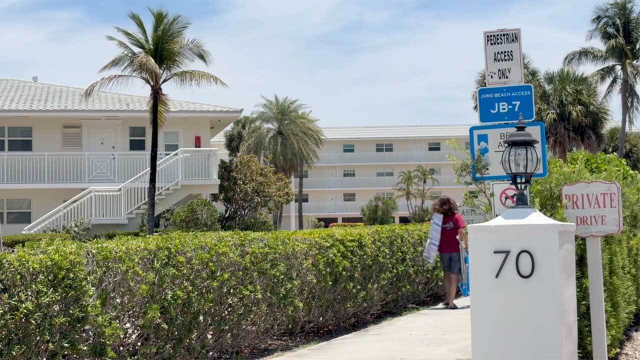 Residents at the Colony Condos say the town's removal of a fence at JB-7 beach access point has left their private property without a clear boundary. A replacement could cost six figures.