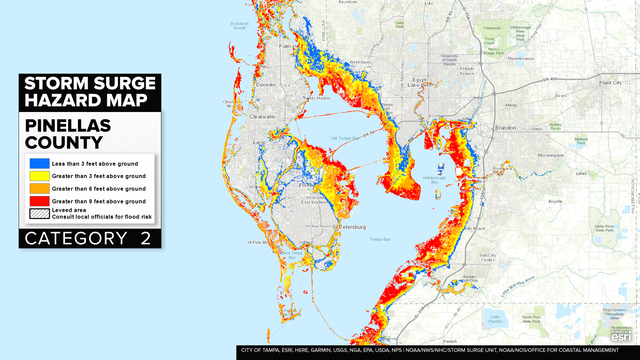 HURRICANE IRMA: Bay Area storm surge maps