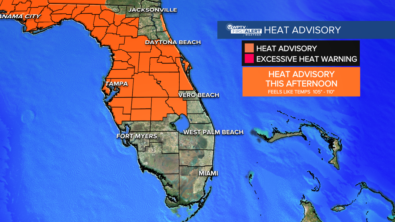 Heat advisory July 28, 2025