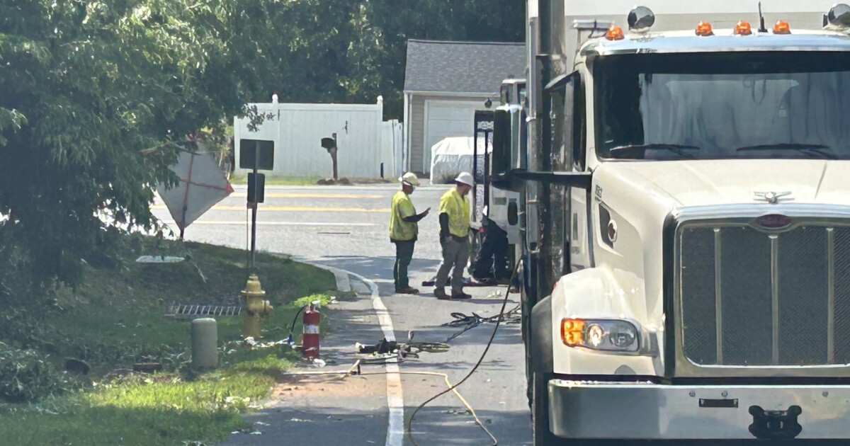 Ruptured gas line reported in Joppa