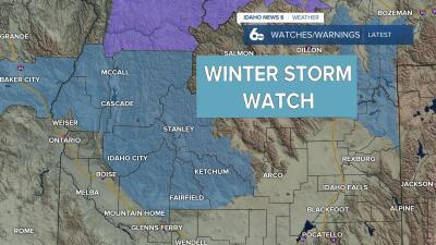Winter Storm Watch area