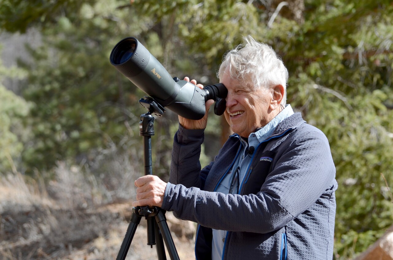 Jerry Arni and telescope