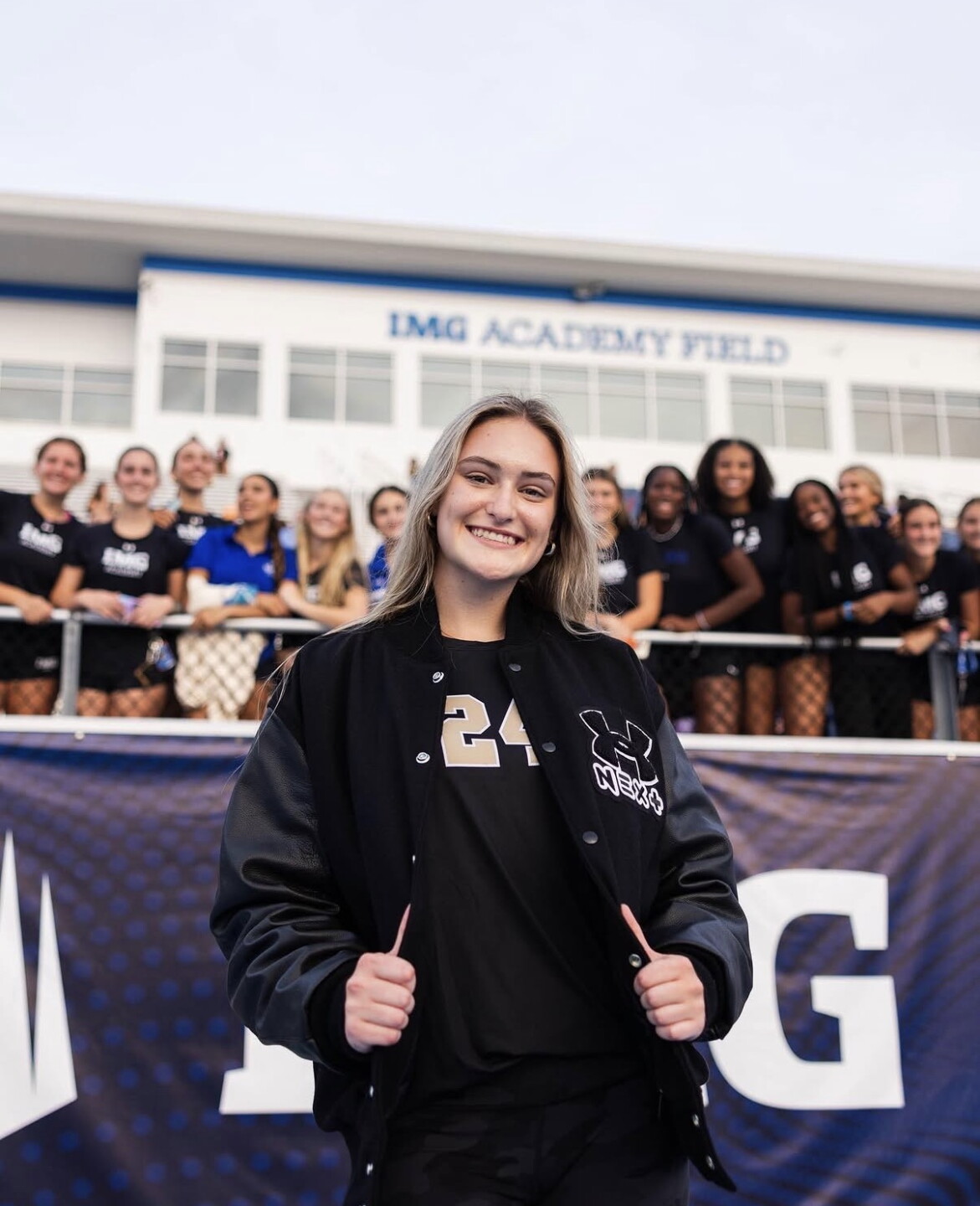 20-year-old Amanda Mack being honored for her time at IMG. Credit: Mack family