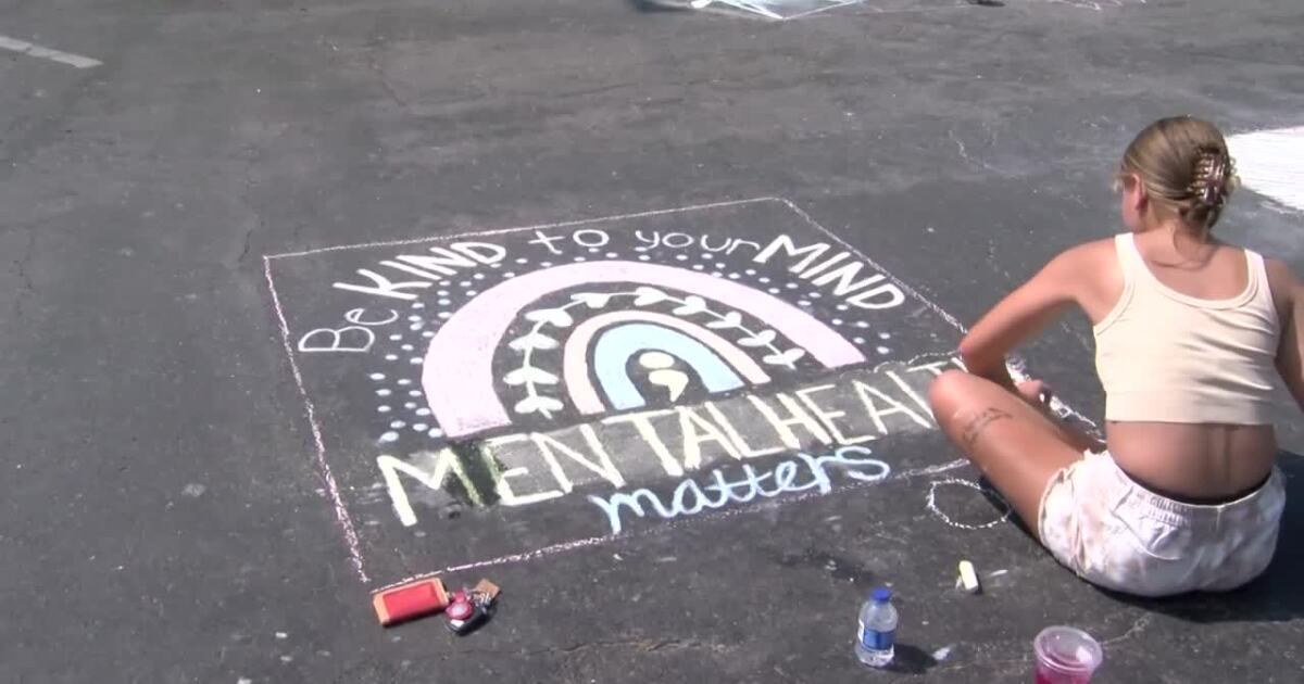 Kreidezeichnungen erhellen Beeville für psychiatrische Dienste Kreidezeichnungen erhellen Beeville für psychiatrische Dienste